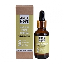 Kup Serum do twarzy przeciw niedoskonałościom z bisabololem, konopiami i drzewem herbacianym - Arganove BIO Natural Face Serum Wild Leaves