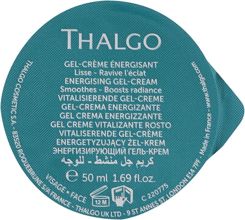 Energetyzujący żel-krem do twarzy - Thalgo Spiruline Boost Energising Anti-Pollution Gel-Cream Refill (uzupełnienie) — Zdjęcie N1