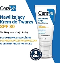 Nawilżający krem do twarzy SPF 30 - CeraVe Facial Moisturising Lotion — Zdjęcie N2