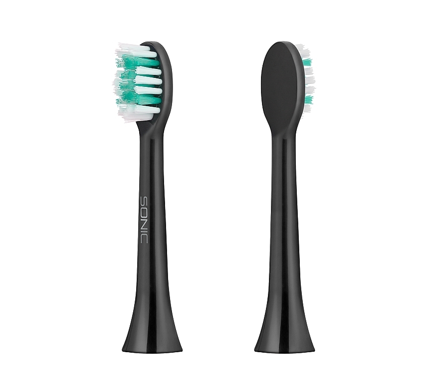 Główka szczoteczki do zębów, średnia - Teesa Black Brush Heads  — Zdjęcie N1