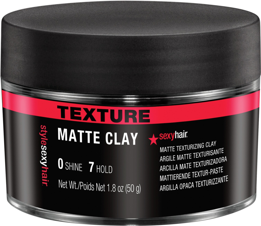 Matowa teksturyzująca glinka do włosów - SexyHair Style SexyHair Matte Texturizing Clay — Zdjęcie N1