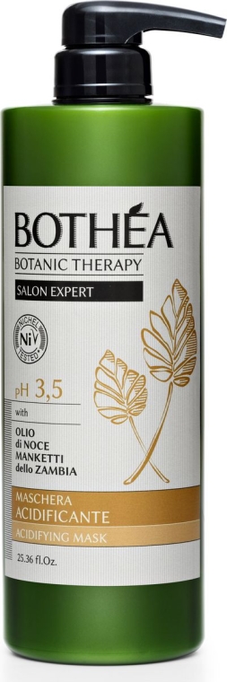 Kwasowa maska do włosów na bazie oleju manketti - Bothea Botanic Therapy Salon Expert Acidifying Mask pH 3.5 — Zdjęcie N1