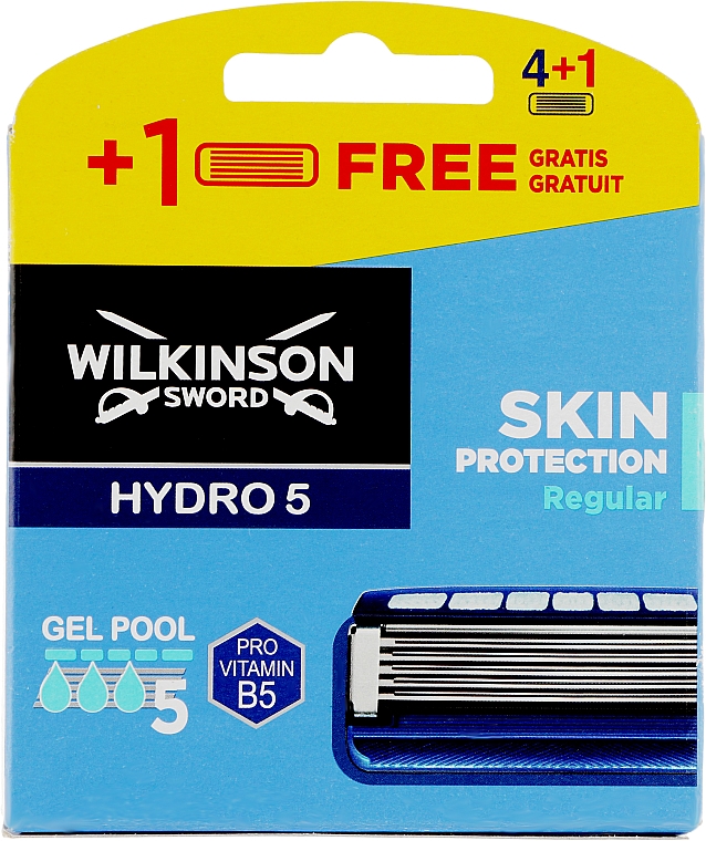 Zestaw wymiennych ostrzy, 5 szt. - Wilkinson Sword Hydro 5 Skin Protection Regular Pro Vitamin B5 — Zdjęcie N1