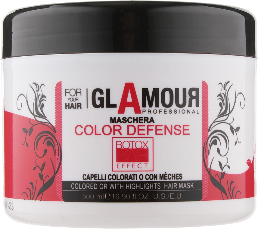 Maska do włosów farbowanych - Erreelle Italia Glamour Professional Mask Color Defense — Zdjęcie N1