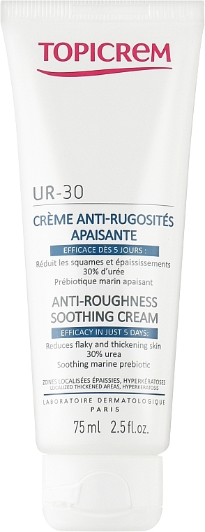 Krem kojący przeciw szorstkości skóry - Topicrem UR-30 Anti-Roughness Soothing Cream — Zdjęcie N1