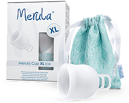 Uniwersalny kubeczek menstruacyjny XL, biały - Merula Cup XL Ice — Zdjęcie N3