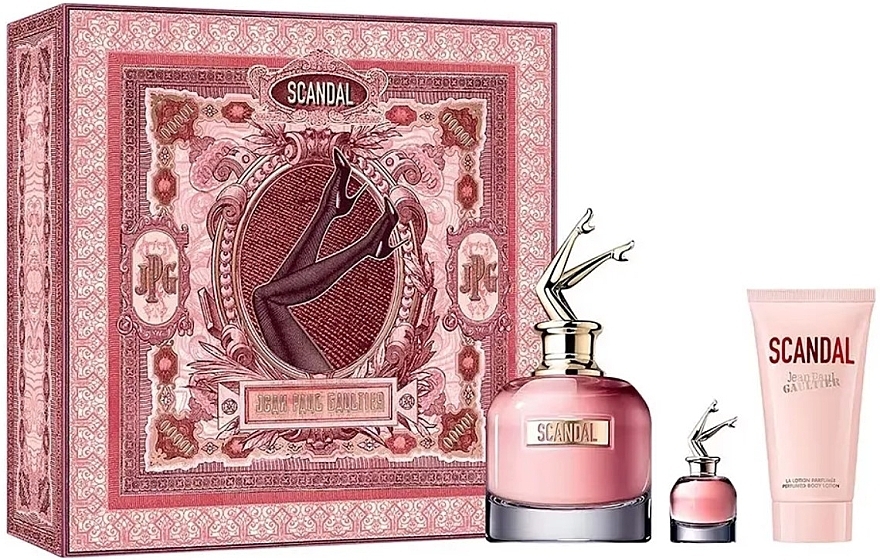 Jean Paul Gaultier Scandal - Zestaw (edp/80ml + edp/mini/6ml + b/lot/75ml) — Zdjęcie N1