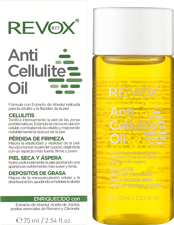 Olejek antycellulitowy do ciała - Revox Anti Cellulite Oil — Zdjęcie N2