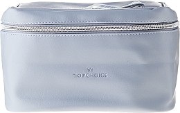Kosmetyczka Leather, 96990, 24x14x13.5 cm, szara - Top Choice  — Zdjęcie N1