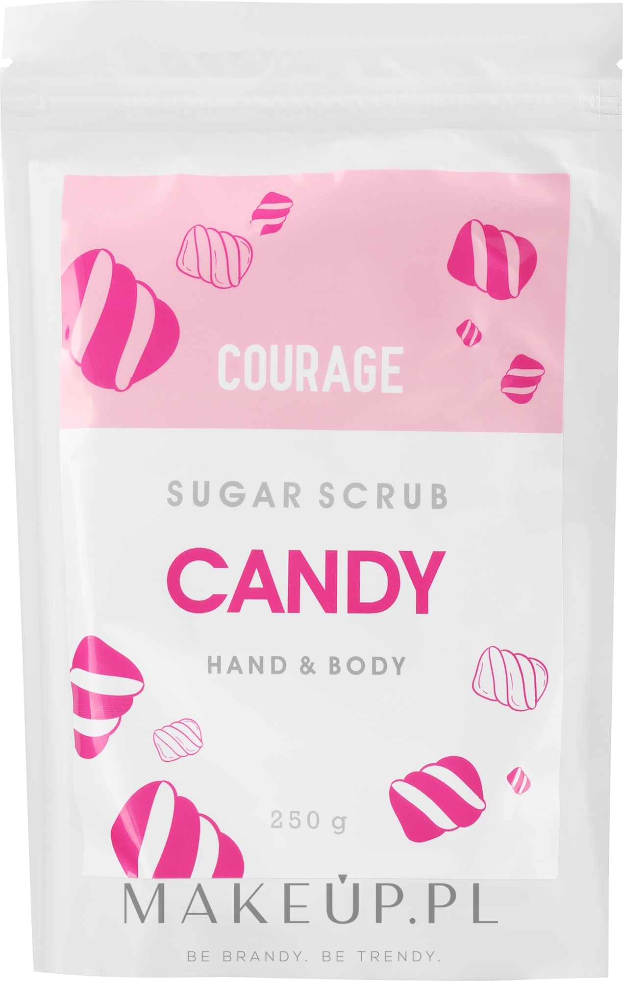 Peeling cukrowy do rąk i ciała Cukierki - Courage Candy Hands & Body Sugar Scrub (uzupełnienie) — Zdjęcie 250 g
