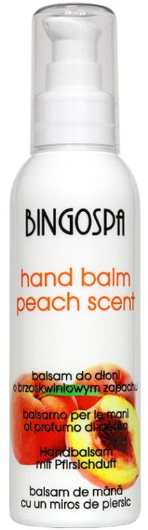 Balsam brzoskwiniowy do dłoni - BingoSpa Balsam Peach In Your Hand