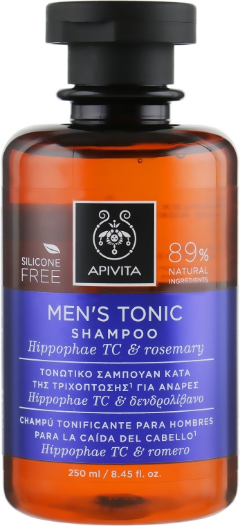 Szampon dla mężczyzn przeciw wypadaniu włosów - Apivita Men’s Tonic Shampoo — Zdjęcie N1