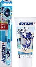 Kup Zestaw dla dzieci w wieku 6-12 lat, osioł - Jordan Junior (toothpaste/50ml + toothbrush/1pc)