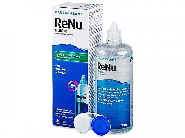Płyn do pielęgnacji soczewek kontaktowych - Bausch & Lomb ReNu® Multiplus — Zdjęcie N1