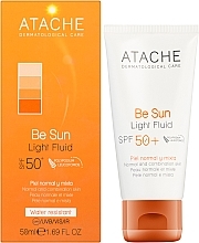 Fluid przeciwstarzeniowy chroniący przed słońcem - Atache Be Sun Light Fluid SPF 50+ — Zdjęcie N2