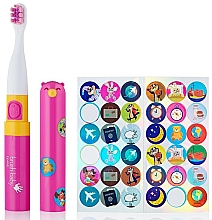 Kup Elektryczna do zębów z elektrycznymi, różowa - Brush-Baby Go-Kidz Pink Electric Toothbrush