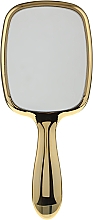 Prostokątna szczotka do włosów - Janeke Hairbrush With Mirror Gold — Zdjęcie N2