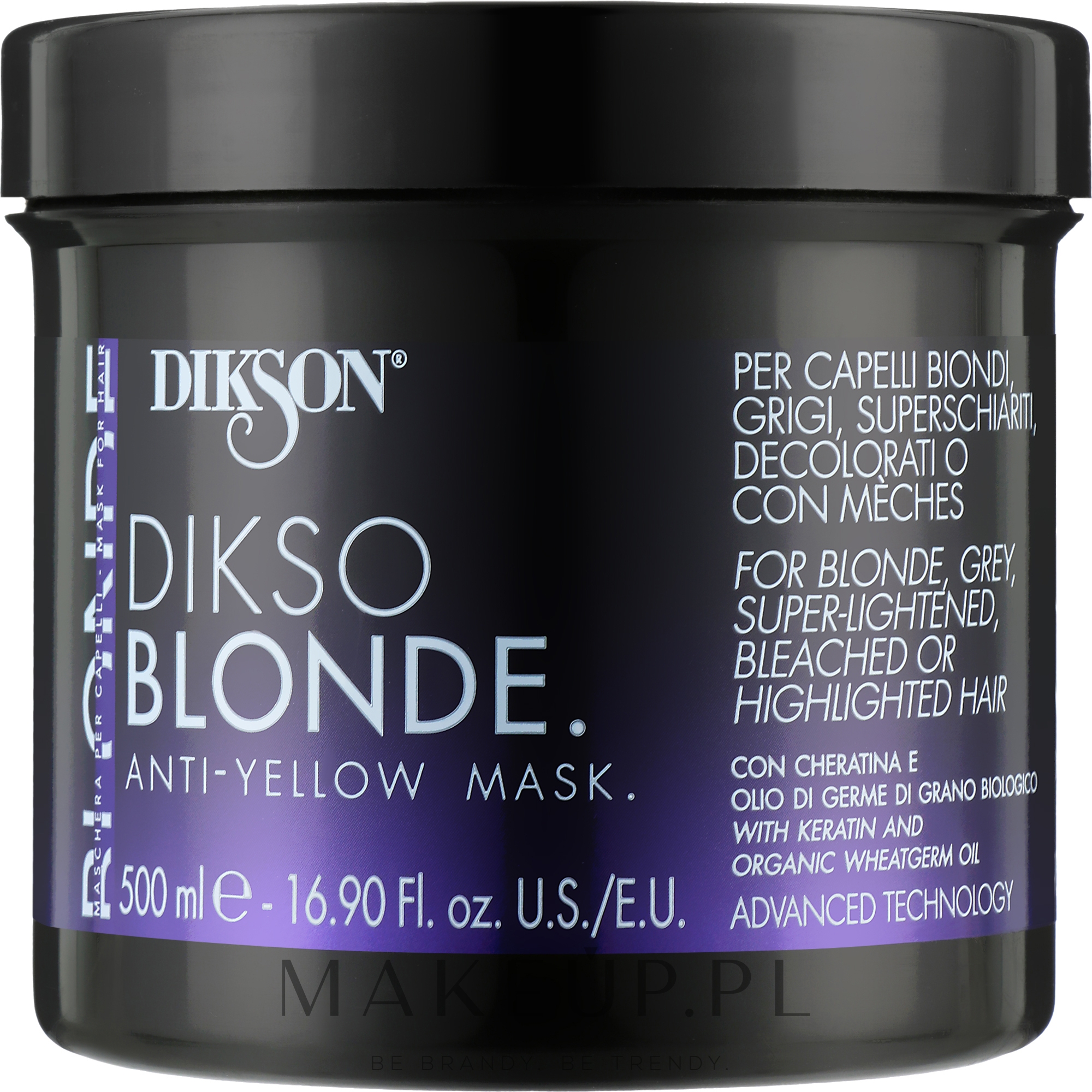 Maska przeciw żółknięciu włosów - Dikson Dikso Blonde Anti-Yellow Mask — Zdjęcie 500 ml