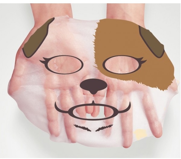 Maseczka na tkaninie do twarzy Pies - Bioaqua Animal Dog Addict Mask — фото N3
