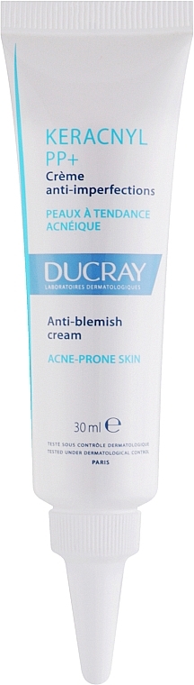 Kojący krem do twarzy przeciw niedoskonałościom - Ducray Keracnyl PP+ Anti-Blemish Cream — Zdjęcie N1