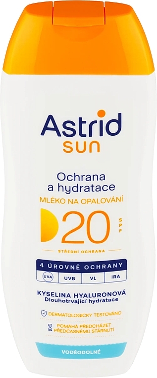 Mleczko z filtrem przeciwsłonecznym - Astrid Sun SPF 20 Sunscreen Lotion — Zdjęcie N1