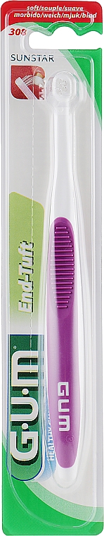 Szczoteczka do zębów End-Tuft, miękka, fioletowa - G.U.M Soft Toothbrush — Zdjęcie N1