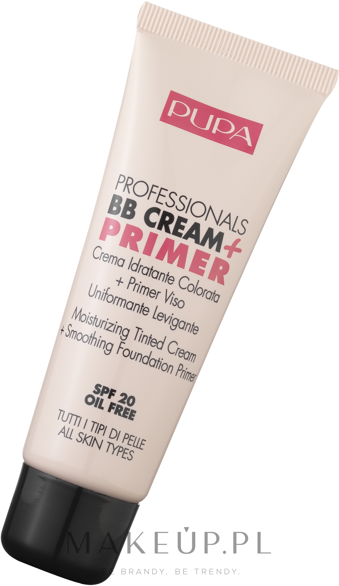 Krem BB i baza pod makijaż do każdego typu cery - Pupa Professionals BB Cream + Primer SPF 20 — Zdjęcie 001