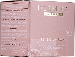 PRZECENA! Ciekłokrystaliczny krem przeciwzmarszczkowy - Dermika Imagine Platinum Skin 50+ Face Cream * — Zdjęcie N3