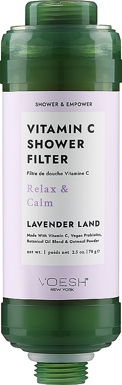 Filtr pod prysznic z witaminą C Lawenda - Voesh Vitamin C Shower Filter Lavender Land — Zdjęcie N1