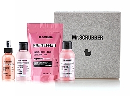 Zestaw - Mr.Scrubber Shine (scr/150ml + gel/150ml + b/milk/150ml + spray/150ml) — Zdjęcie N1