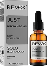 Serum z niacynamidem - Revox Just Niacinamide 10%, Daily Moisturiser Serum  — Zdjęcie N2