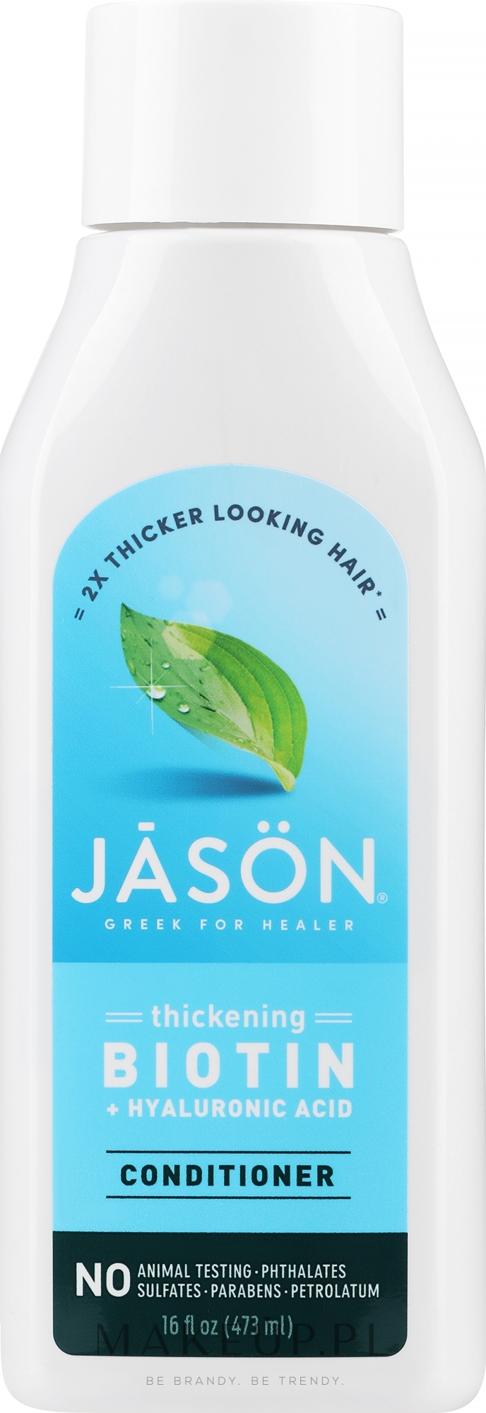 Naturalna odżywka do włosów farbowanych z biotyną - Jason Natural Cosmetics Biotin Conditioner — Zdjęcie 473 ml