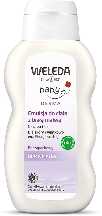 Bezwonny lotion do ciała dla dzieci i niemowląt Biała malwa - Weleda Weisse Malve Pflegelotion