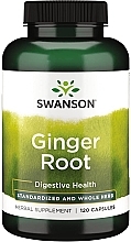 Suplement diety z korzeniem imbiru, 250 mg - Swanson Ginger Root — Zdjęcie N1