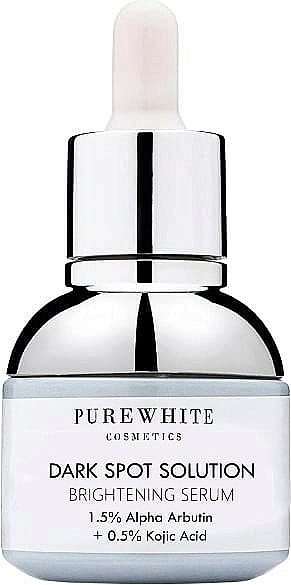 Rozjaśniające serum do twarzy - Pure White Cosmetics Dark Spot Solution Brightening Serum — Zdjęcie N1