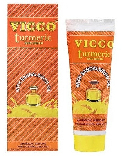 Krem do twarzy z kurkumą - Vicco Turmeric Face Cream — Zdjęcie N2