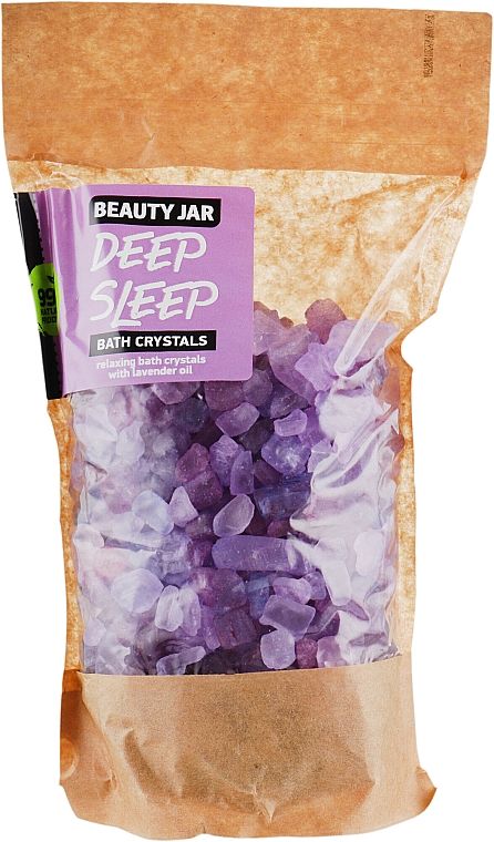 Relaksujące kryształki do kąpieli z olejem lawendowym - Beauty Jar Deep Sleep Relaxing Bath Crystals With Lavender Oil