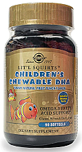 DHA dla dzieci - Solgar Lit'l Squirts Children's Chewable DHA Chewie Gels — Zdjęcie N2