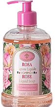 Kup Pielęgnacyjne mydło w płynie Róża - Saponificio Artigianale Fiorentino Rose Liquid Soap 