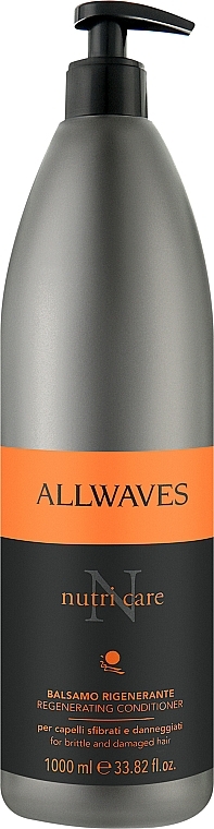 Regenerująca odżywka do włosów zniszczonych - Allwaves Nutri Care Regenerating Conditioner — Zdjęcie N2