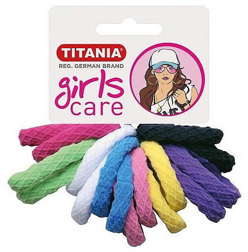 Gumki do włosów, 16 szt., kolorowe - Titania — Zdjęcie N1