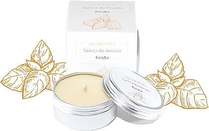 Świeca do masażu Bazylia - Almond Cosmetics Basil Space Massage Candle — Zdjęcie N1