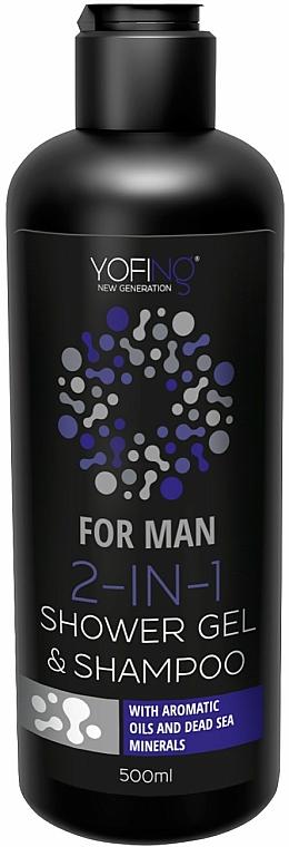 Żel pod prysznic i szampon dla mężczyzn 2w1 - Yofing 2 In 1 Shower Gel & Shampoo For Men — Zdjęcie N1