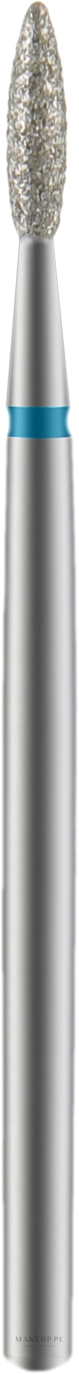 Frez diamentowy, podłużny, niebieski, średnica 2,1 mm, część robocza 8 mm - Staleks Pro — Zdjęcie 1 szt.