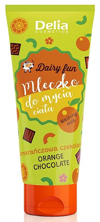 Mleczko pod prysznic Pomarańcza i czekolada - Delia Dairy Fun Orange Chocolate — Zdjęcie N1