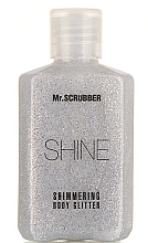 Lśniący brokat do ciała, srebrny - Mr.Scrubber Shine Shimmering Body Glitter — Zdjęcie N1