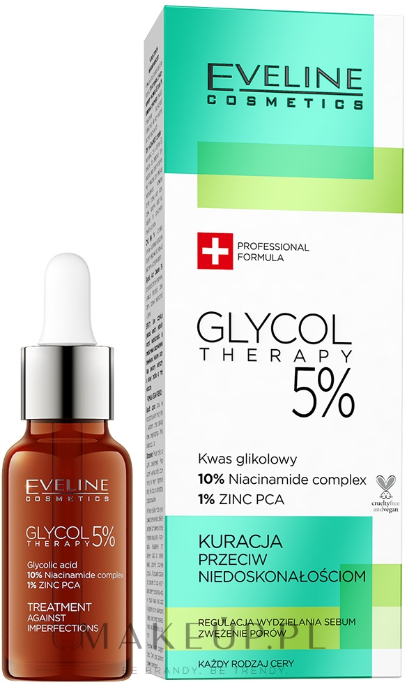 Eveline Cosmetics Glycol Therapy 5% - Kuracja przeciw niedoskonałościom — Zdjęcie 18 ml