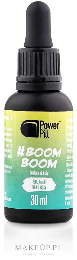 Suplement diety szybko dodający energii - Power Pill Suplement Diety #BoomBoom — Zdjęcie 30 ml