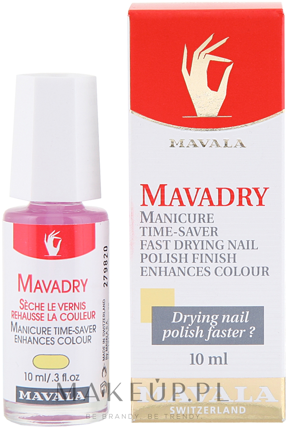 Odżywka przyspieszająca schnięcie lakieru do paznokci - Mavala Mavadry — Zdjęcie 10 ml