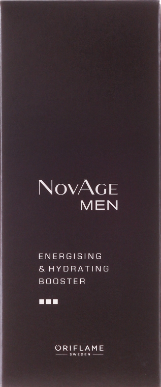 Przeciwstarzeniowy zestaw dla mężczyzn - Oriflame NovAge Men (cleanser 125ml + eye/gel 15ml + ser 50ml + gel 50ml) — Zdjęcie N4
